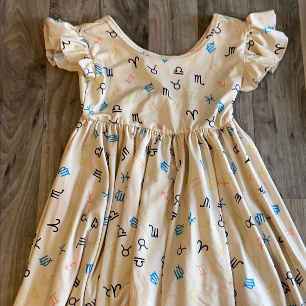 4/$20 Dot Dot Smile Star Sign Toddler Dress 2T